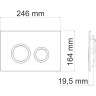 Система инсталляции для унитазов WASSERKRAFT VILS 56TLT.010.ME.WH01